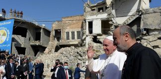 El Papa en Mosul, en su reciente viaje a Irak. RTVE