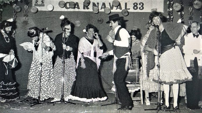 Las Esmeraldas, murga ganadora, Carnaval de Badajoz 1983.