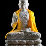 Una estatua de Buda como esta, de 40 metros de altura, coronará el complejo. FUNDACIÒN LUMBINI GARDEN