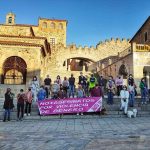 Protesta en Cáceres contra la violencia machista. ELISA BLÁZQUEZ