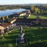 Vista aérea del complejo museístico Vostell-Malpartida.