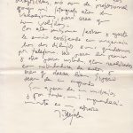 Carta y respuestas de Juan Barjola para entrevista con el periodista. ARCHIVO J.M.P.