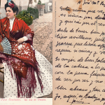 Tarjeta con versos enviada por Jesús Delgado Valhondo al periodista. ARCHIVO J.M.P.