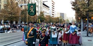 Celebración de la patrona de la Guardia Civil en Zaragoza antes de la pandemia.