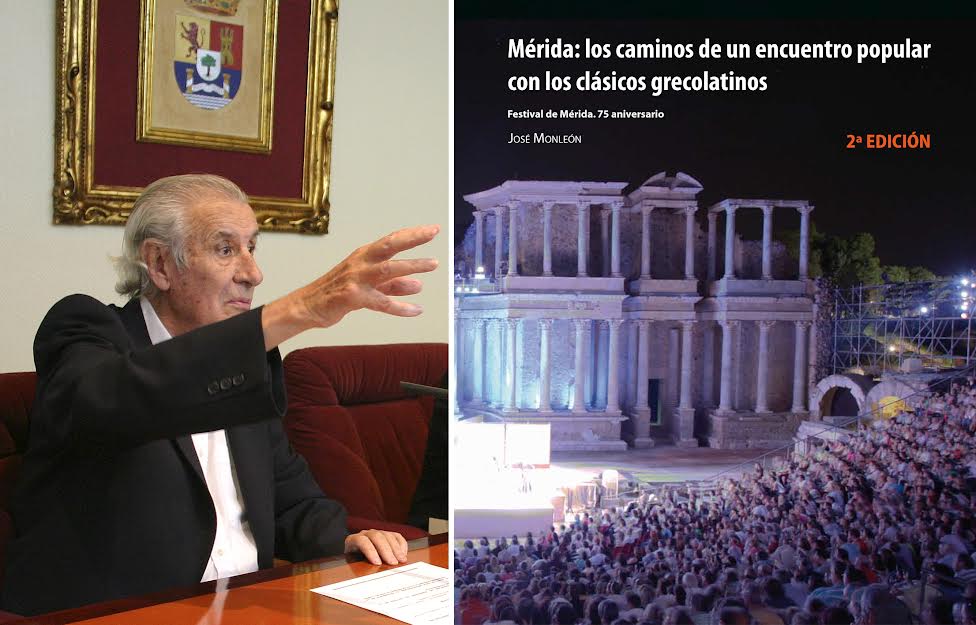 José Monleón el día de la presentación de su libro en Mérida.