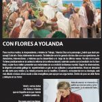 Con flores a Yolanda