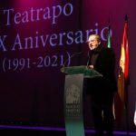 José Fernando Delgado, fundador de ‘Teatrapo’, en la conmemoración del 30º aniversario de la compañía.
