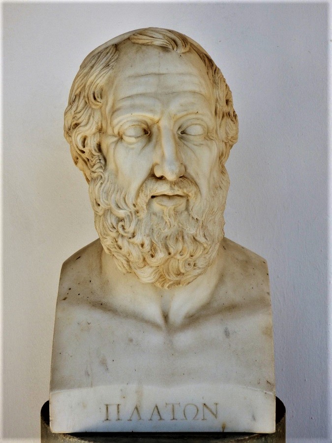 Busto de Platón, uno de los padres de la filosofía, en el Achilleion de Corfú. J.M. PAGADOR