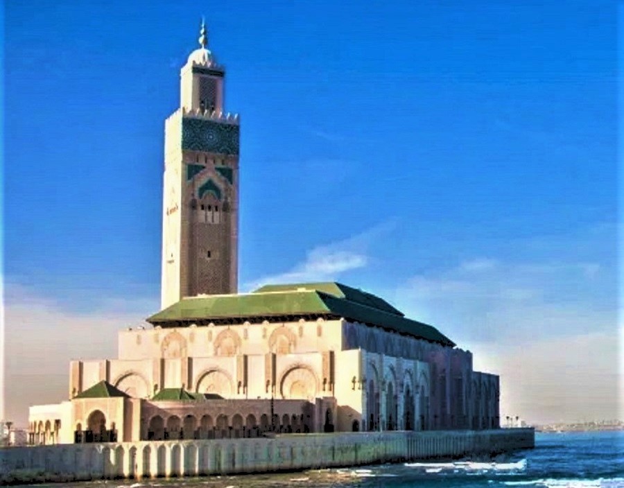 La gran mezquita de Casablanca.