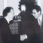 Con el presidente Jorge Sampaio. Moisés en un enamorado y un estudioso de Portugal.