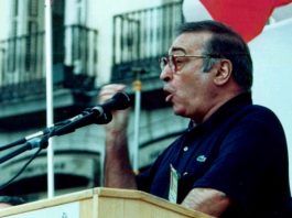 Nicolás Redondo, al inicio de la gran huelga general contra las medidas económicas de Felipe González.