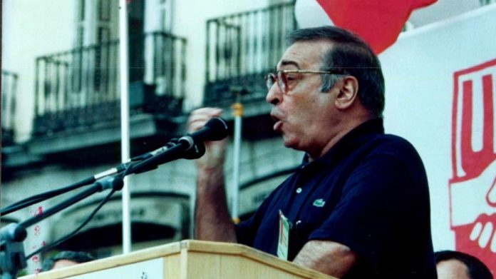 Nicolás Redondo, al inicio de la gran huelga general contra las medidas económicas de Felipe González.