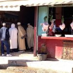 Tienda de comestibles en un pueblo marroquí.