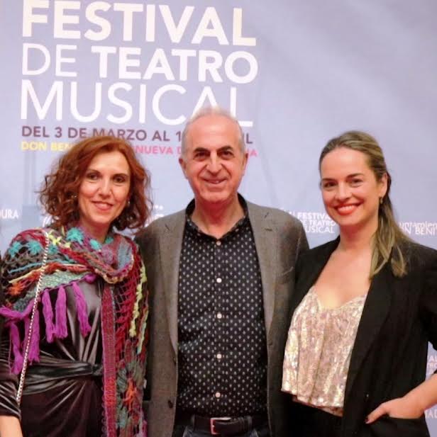 Natalia Blanco, Juan Carlos Parejo (director) y Blanca Mansenet, los organizadores del festival.