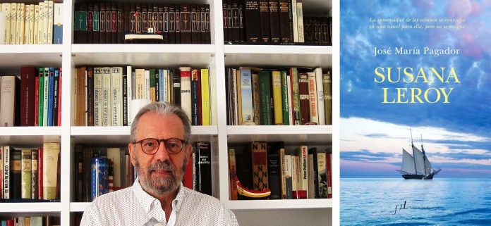 José María Pagador y la portada de su nueva novela. MONTAJE PROPRONews