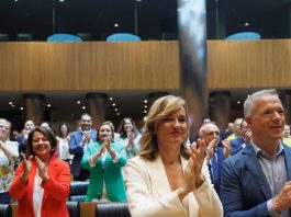 ¿Qué aplaudían? ¿Por qué sonreían? Los parlamentarios socialistas aplaudieron, sonrientes y puestos en pie, a Pedro Sánchez, de quien depende su continuidad en las listas. RTVE