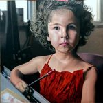 12. Sara, mi nieta. Óleo-lienzo. 146×146 cm.