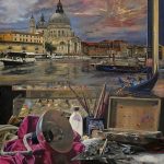 2. Viaje a Venecia. Óleo-lienzo. 116×89 cm.