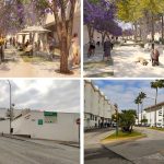 Recreación virtual de la zona con el proyecto y, debajo, el lamentable estado actual de la misma.