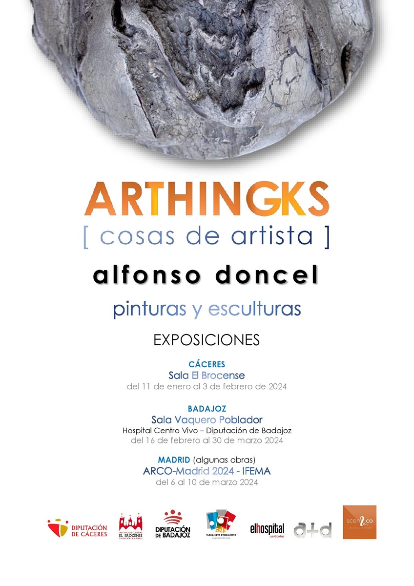 Excepcionales COSAS DE ARTISTA, en Cáceres, Badajoz y Madrid.