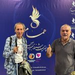 Juan, con Toño Valdivieso, su mano derecha en Teherán y en otras exposiciones.