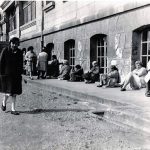 Sección de mujeres del manicomio de la Cadellada de Oviedo, donde Blas Curado trabajó tres años.