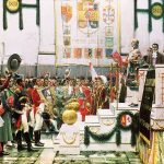 Promulgación de la Constitución de 1812 en el Oratorio de San Felipe Neri. Cádiz. Por S. Viniegra.