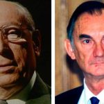 Tierno y Galván y Tomás y Valiente, catedráticos del periodista cuando estudiaba Derecho en Salamanca. ARCHIVO J.M. PAGADOR